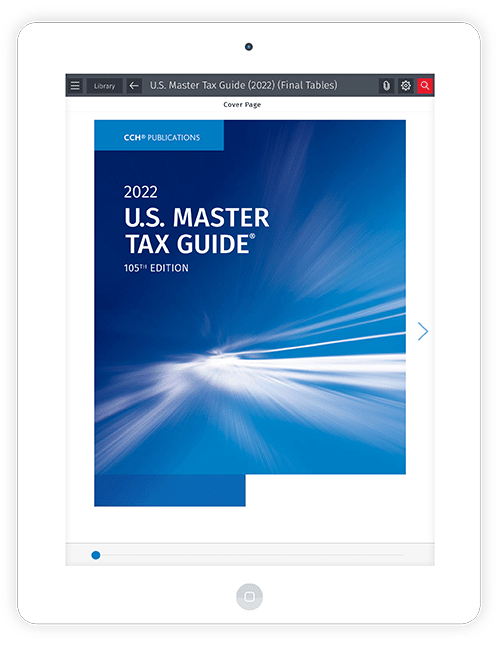 CCH eBooks U.S. Master Tax Guide
